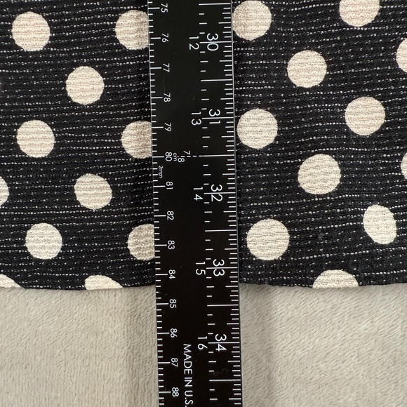 Maeve Anthropologie Dress Womens 4 Black Pink Nikola Polka Dot Lattice Pockets - Picture 13 of 15